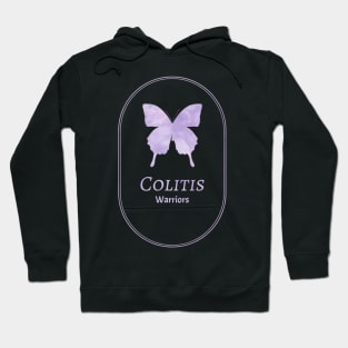 Colitis Warriors Butterfly Awareness Merchandise Hoodie